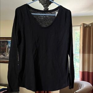 LOFT Black Long Sleeve Blouse